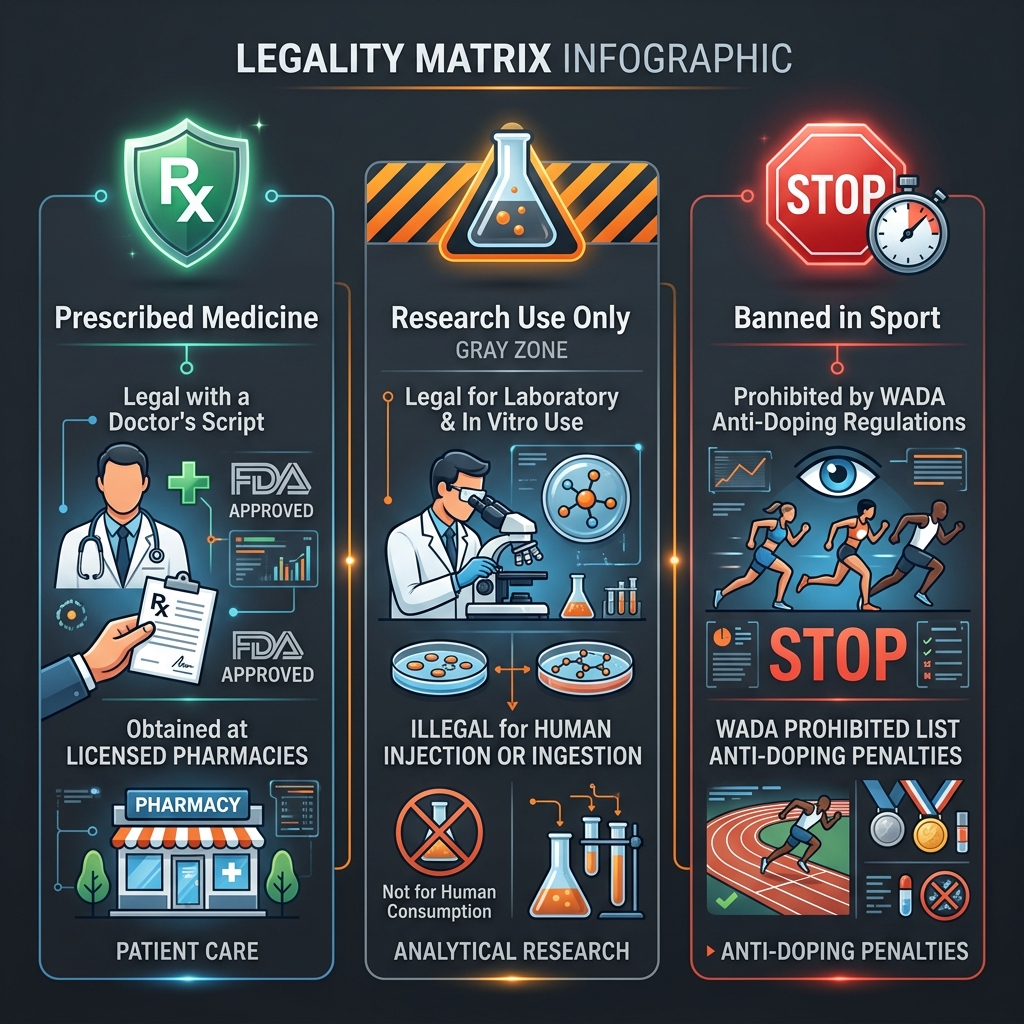 Legal status of peptides and WADA regulations