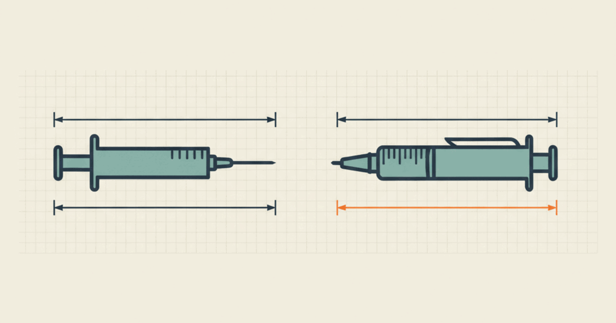 Spritze oder Pen für Peptide: was nehmen, und wann?